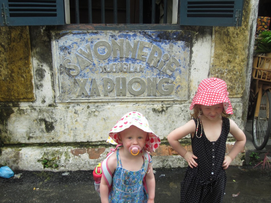 Hoi An with the kids